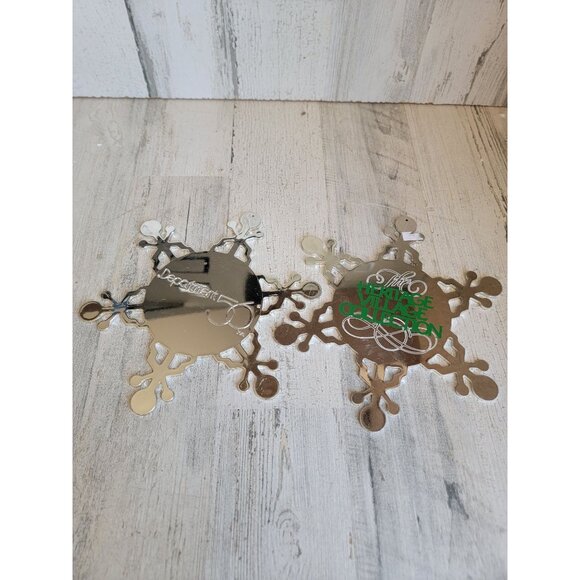 Vintage Dept 56 heritage village collection large snowflake ornament set - Picture 8 of 8